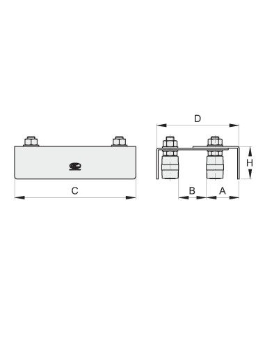 PIASTRA CON 4 OLIVE ART. 118