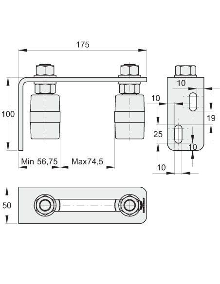 PIASTRA REG. A MURO 2 OLIVE ART.118