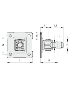 CARD. M18 CAV. SALD. SU PIASTRA 90X90X4 2