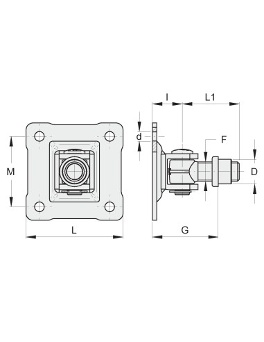 CARD. M18 CAV. SALD. SU PIASTRA 90X90X4