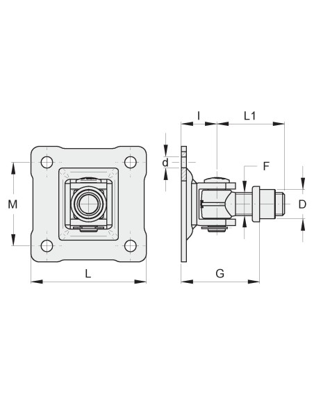 CARD. M18 CAV. SALD. SU PIASTRA 90X90X4
