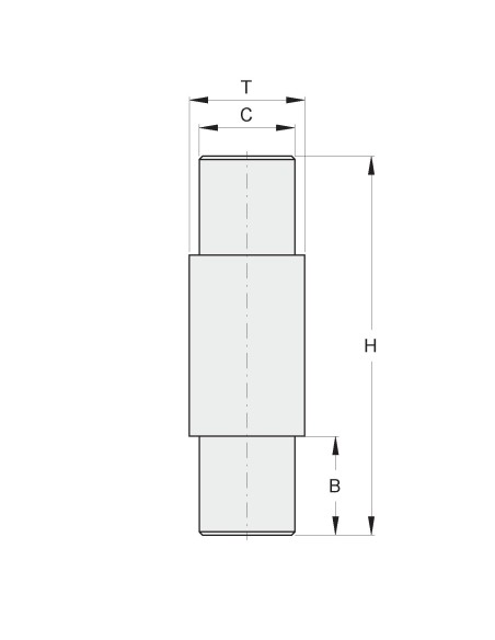 PERNO SUP.X CARDINE F.B.18 MA TUB. 30X3