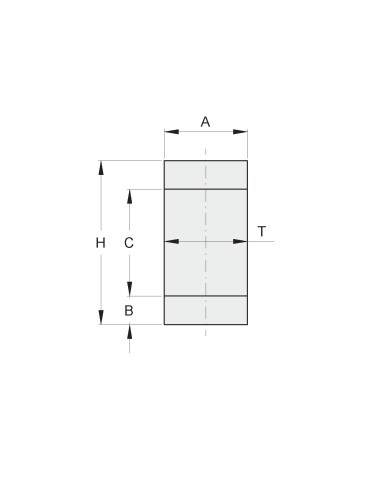 PERNO SUP.X QUADRO 30 MM - TONDO D.30 MM