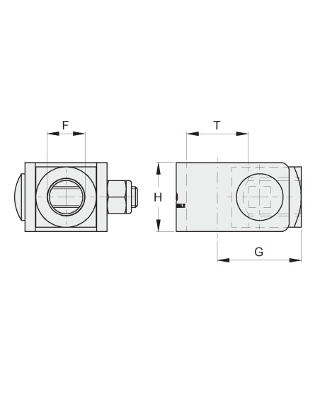 CARDINE PASSANTE ZINC. M18 PER CANC.F.B.