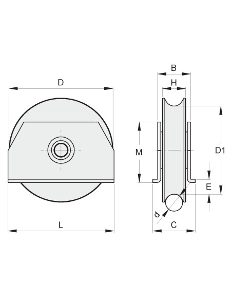 RUOTA D.100 2 CUSC. G.T.20 PIASTRE A S.