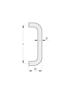 MANIGLIA 2 CURVE D.20 LUCIDA 2