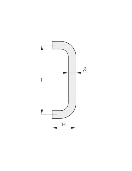 MANIGLIA 2 CURVE D.20 LUCIDA MANIGLIA 2 CURVE D.20 LUCIDA