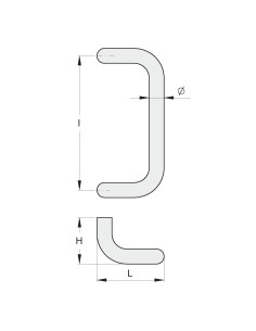 MANIGLIA 4 CURVE D.20 LUCIDA 2