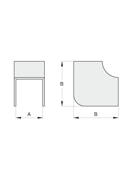 COPRIANGOLO ZINCATO ARROTONDATO DA 10 MM