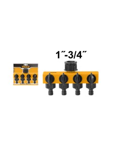 CONNETTORE A QUATTRO VIE 1"-3/4"