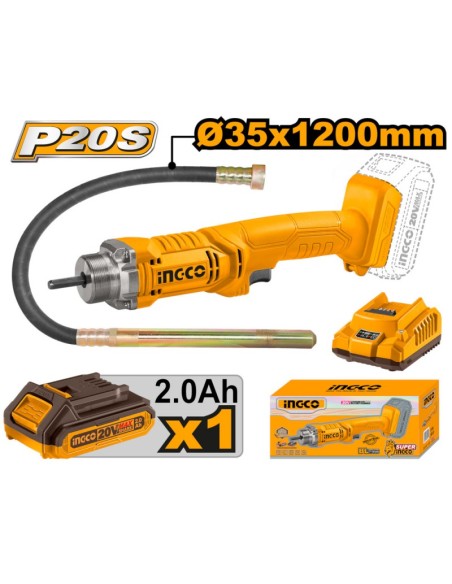VIBRATORE CALCESTRUZZO 20V 1BATT CARIC