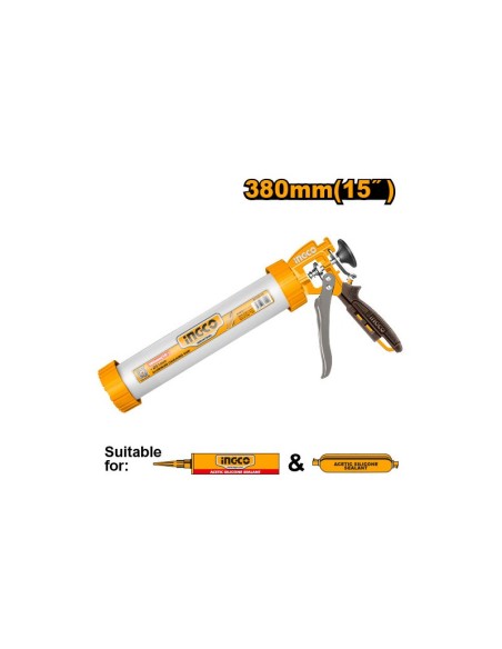 PISTOLA SILICONE ALLUMINIO 380mm D51