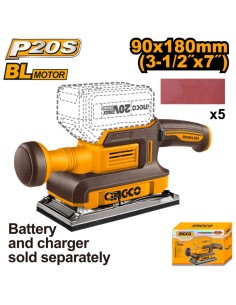 LEVIGATRICE NUDA 20V BRUSHLESS 90X180