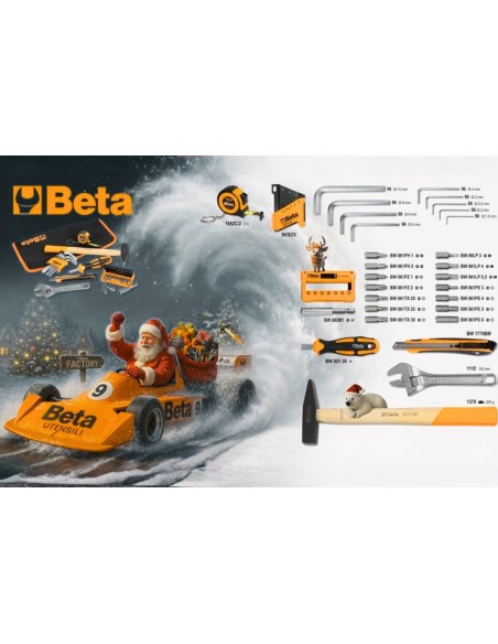 Kit Natale Pro INGCO + Beta Tools – Trapano, Avvitatore, Smerigliatrice e Cale