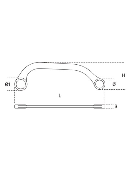 Chiavi poligonali doppie cromate, speciali per starter Chiavi poligonali doppie cromate, speciali per starter