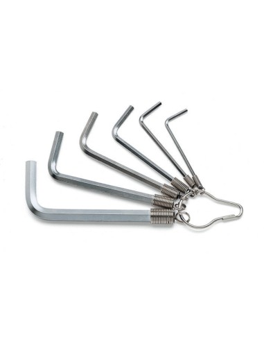 Serie di 6 chiavi maschio esagonale piegate (art. 96)