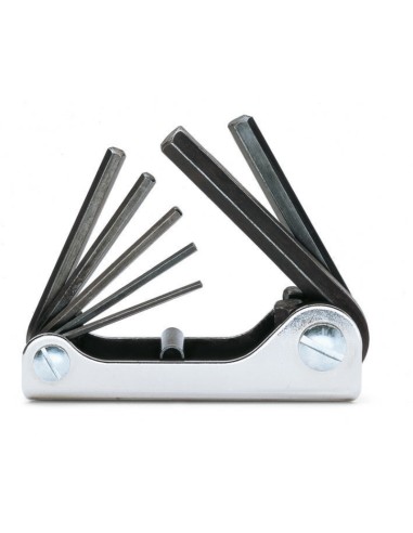 Serie di 7 chiavi maschio esagonale piegate (art. 96N)