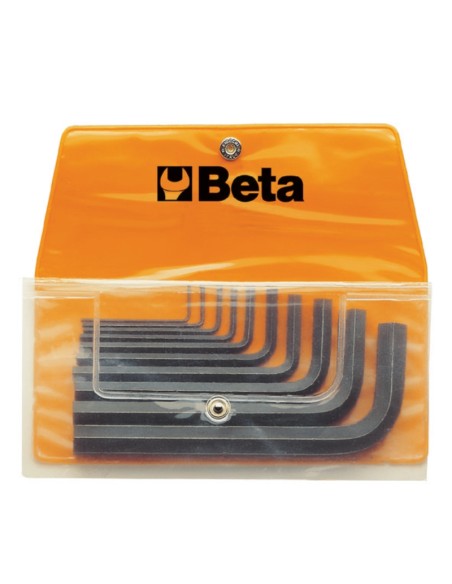 Serie di 10 chiavi maschio esagonale piegate (art. 96N) in busta Serie di 10 chiavi maschio esagonale piegate (art. 96N) in busta