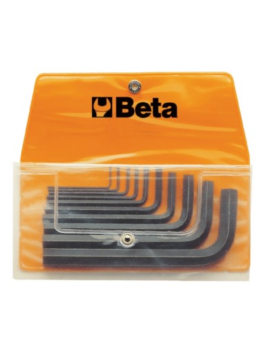 Serie di 10 chiavi maschio esagonale piegate (art. 96N) in busta