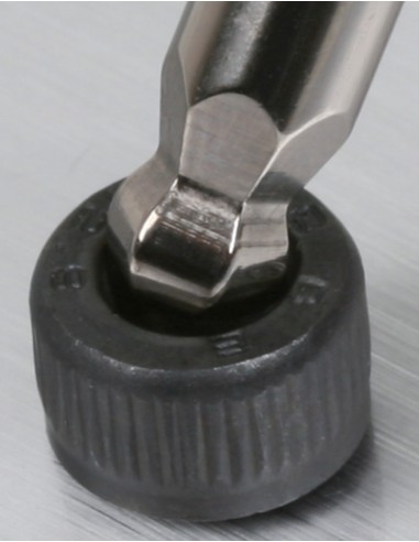 Chiavi maschio esagonale piegate con impugnatura di manovra cromate