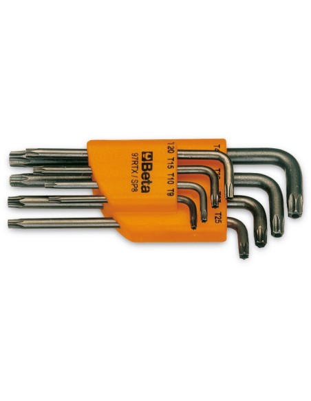 Serie di 8 chiavi maschio piegate per viti con impronta Tamper Resistant Torx®  Serie di 8 chiavi maschio piegate per viti con impronta Tamper Resistant Torx®