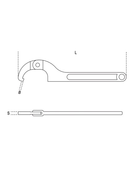 Chiavi a settore articolate con nasello quadro per ghiere cromate Chiavi a settore articolate con nasello quadro per ghiere cromate