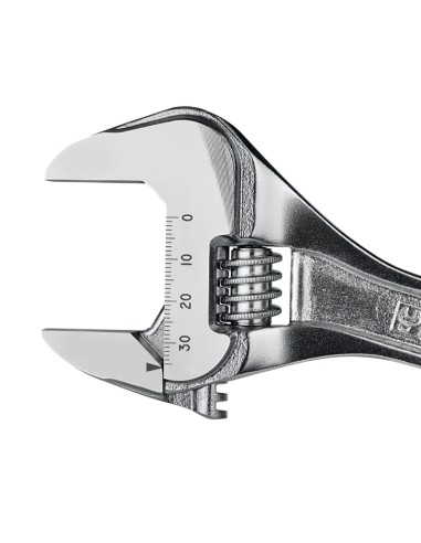 Chiave regolabile a rullino cromata con scala graduata