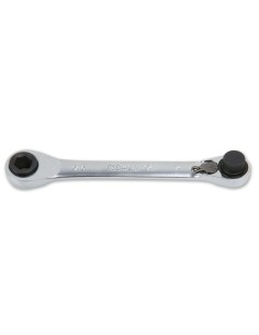 Chiavi portainserti diritta a cricchetto reversibile 1/4" - 5/16" cromata