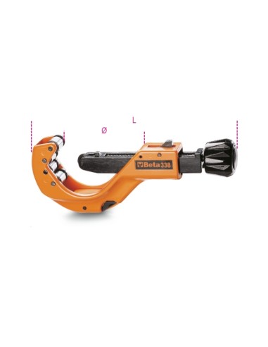 Tagliatubi ad avanzamento telescopico rapido per rame, leghe leggere e plastica