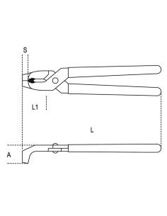 Pinza per dadi rubinetto manici ricoperti in pvc, cromata 2