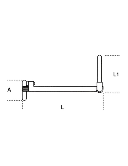 Chiave per dadi rubinetto articolata telescopica corpo cromato Chiave per dadi rubinetto articolata telescopica corpo cromato