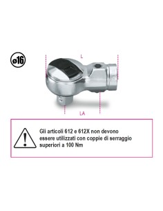 Cricchetti reversibili per barre dinamometriche