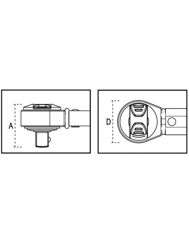 Chiave dinamometrica meccanica a lettura digitale per serraggi destrorsi