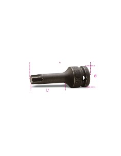 Chiavi a bussola maschio per viti con impronta Torx® con attacco quadro femmina