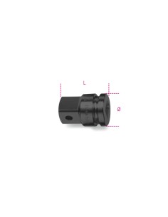 Raccordo con attacco quadro femmina 1/2" e maschio 3/4" fosfatato