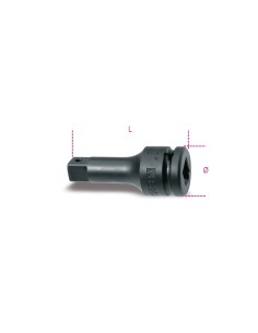 Prolunga con attacchi quadri maschio e femmina 1/2" fosfatato