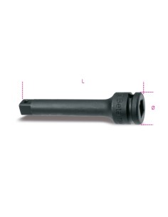 Prolunga con attacchi quadri maschio e femmina 1/2" fosfatato