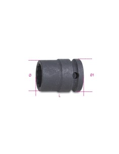 Chiavi a bussola con attacco quadro femmina 1/2" bocca poligonale serie normale, 2