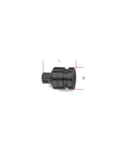 Raccordo con attacco quadro femmina 3/4" e maschio 1/2" fosfatato