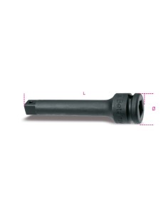Prolunga con attacchi quadri maschio e femmina 3/4" fosfatata