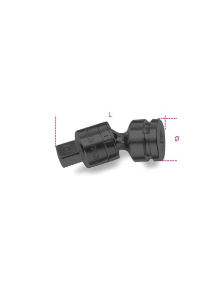 Snodo con attacchi quadri maschio e femmina 3/4" fosfatato