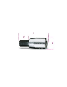 Chiavi a bussola a giravite maschio esagonale con attacco quadro femmina 1/4" cr