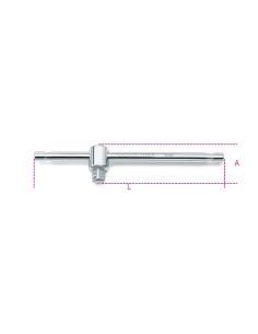 Quadro maschio 1/4" con spina scorrevole cromato