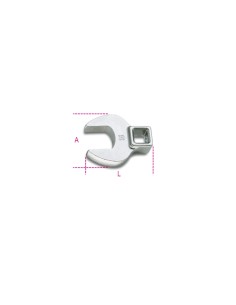 Chiavi a zampa di gallo con attacco quadro femmina 3/8" cromate