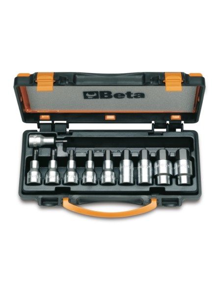 Serie di 10 chiavi a bussola maschio esagonale (art. 920PE) in cassetta