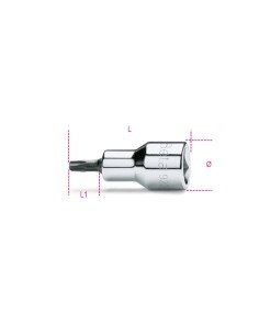 Chiavi a bussola maschio per viti con impronta Torx®, con attacco quadro femmin