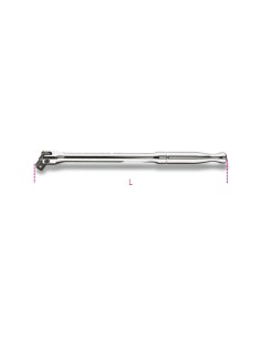 Quadro maschio 1/2" snodato, con impugnatura in metallo, cromato
