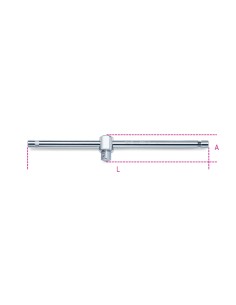 Quadro maschio 3/4" con spina scorrevole cromato