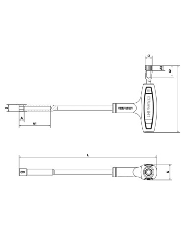 Chiavi a pipa esagonali-poligonali con impugnatura di manovra