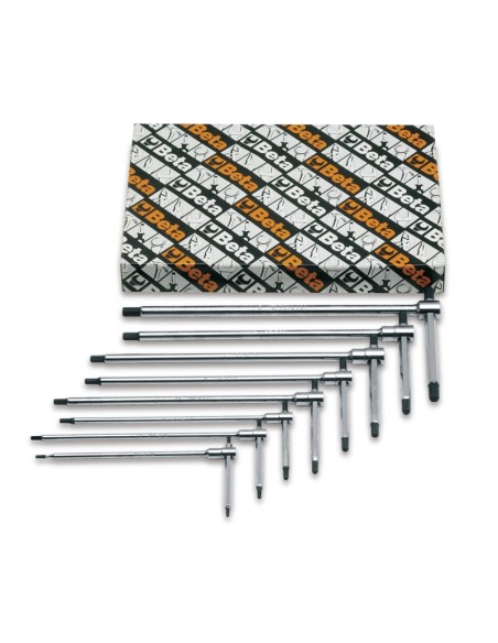 Serie di 6 chiavi a T con tre estremità maschio esagonale (art. 951) Serie di 6 chiavi a T con tre estremità maschio esagonale (art. 951)